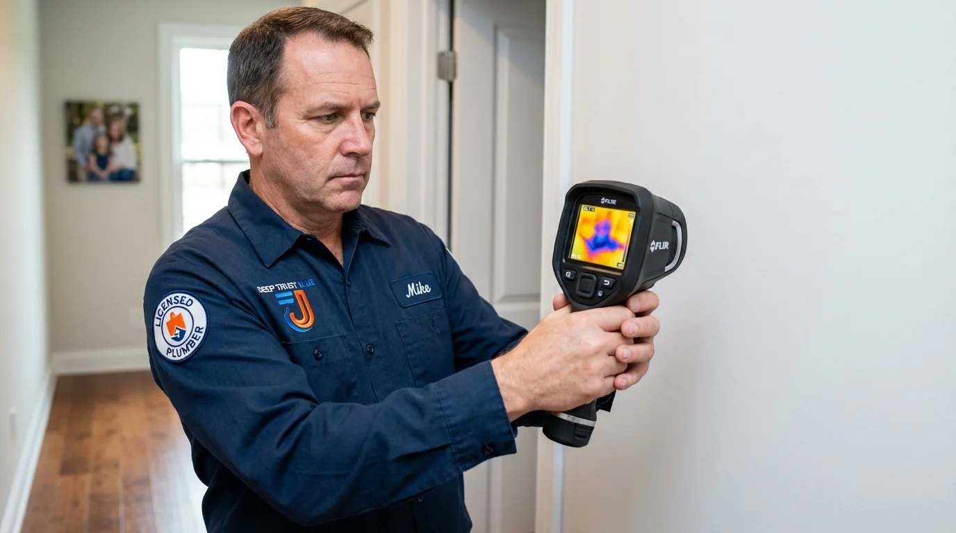 Thermal imaging leak detection by Johns Plumbing LLC in Port Republic